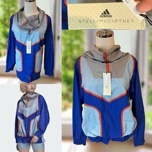 NEW Stella McCartney Adidas WIND.RDY 1/4 Zip Training Track Running Jacket SZ S